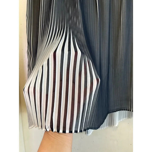 Apt 9 Womens XL Black WhiteTie Style Skirt Hi/Low Hem Career Wear - Picture 6 of 15